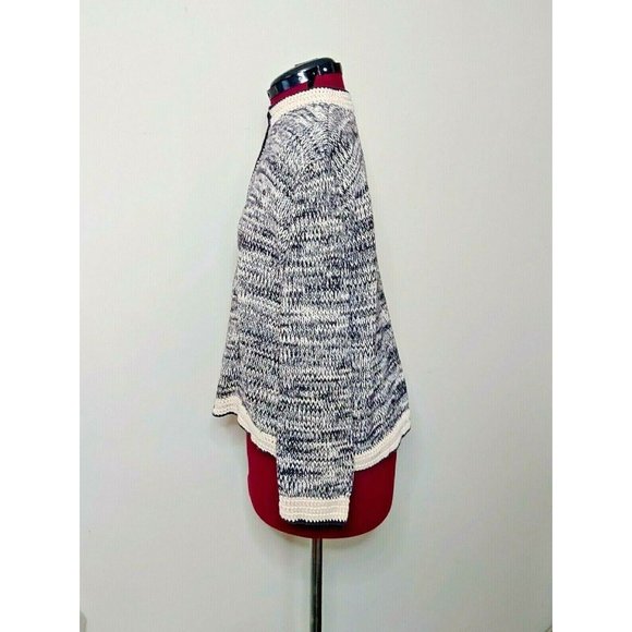 J.Jill Womens Cardigan Sweater Size Petite Large Multicolor Full Zip Cot… - Picture 3 of 7